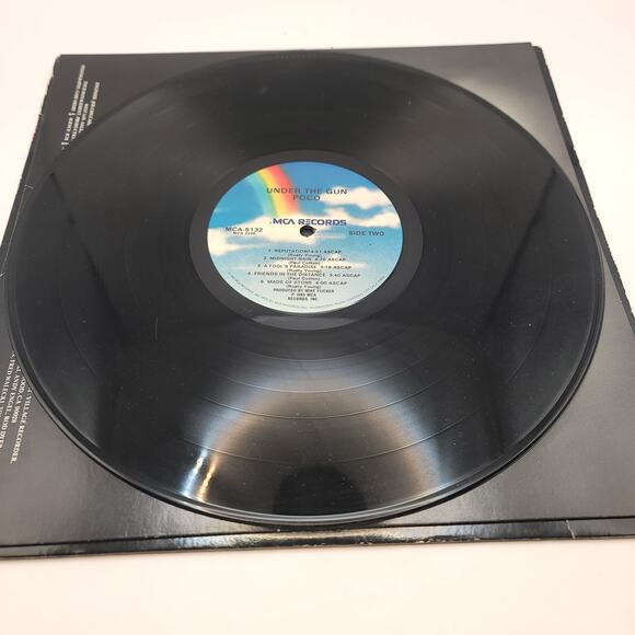 Poco Under the Gun Vinyl Record 1980 - Picture 5 of 6